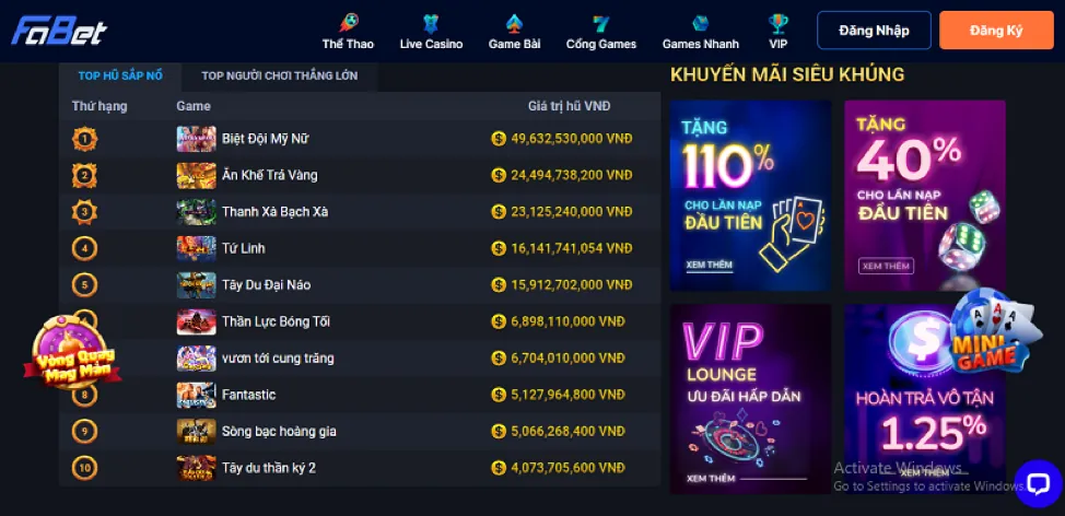 Giao diện nền tảng 97win chính thức chuyên nghiệp và an toàn